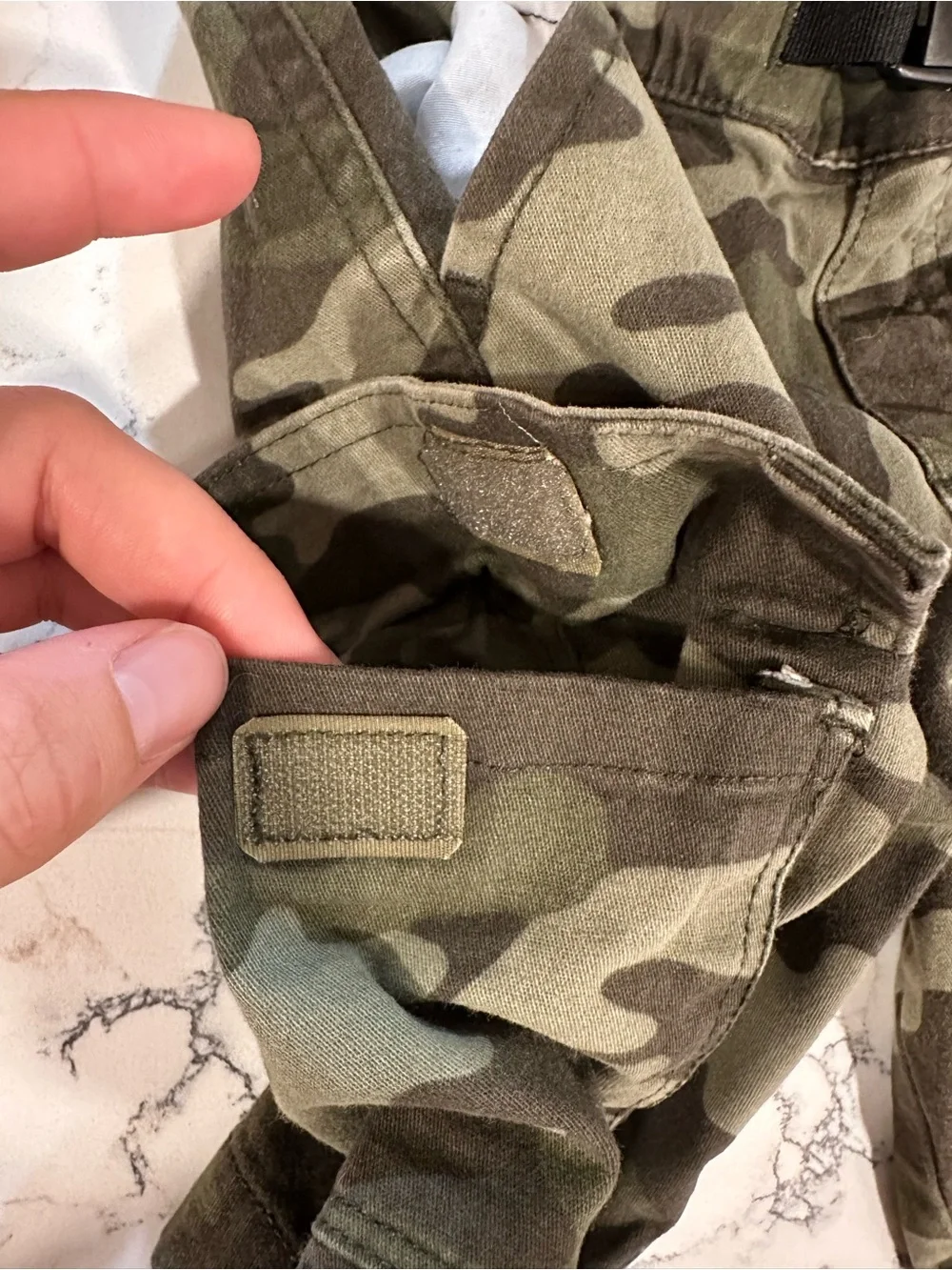 Garanimals Boys Camo Cargo Shorts with Orange Zip Accent